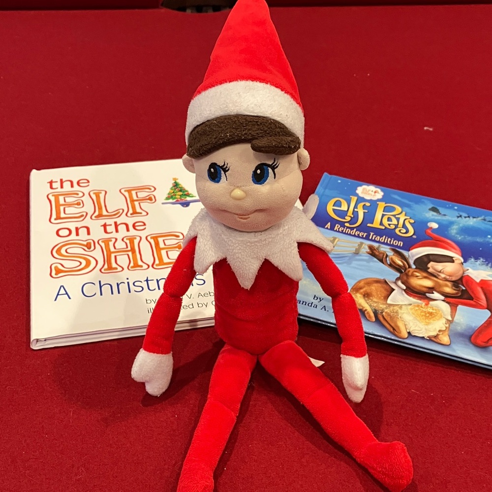 Elf on the Shelf Plush Toy with 2 books